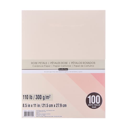 Rose Petals 8.5" x 11" Cardstock Paper by Recollections™, 100 Sheets
